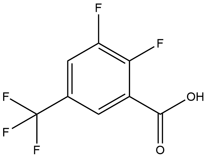 2,3-Difluoro-5-(trifluoromethyl)benzoic acid 结构式