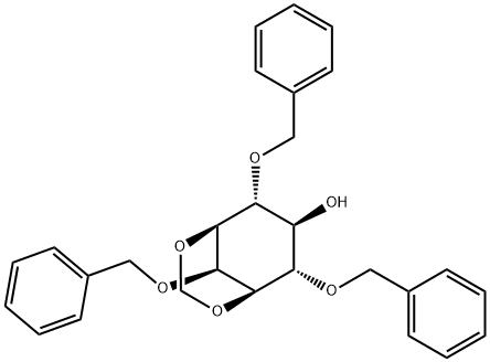 myo-Inositol, 1,3-O-methylene-2,4,6-tris-O-(phenylmethyl)- Structure