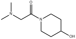 2-(二甲基氨基)-1-(4-羟基-1-哌啶基)乙酮, 129999-45-7, 结构式