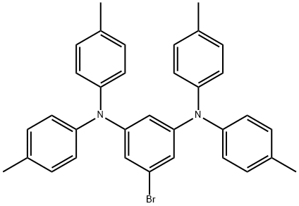 1,3-Benzenediamine, 5-bromo-N1,N1,N3,N3-tetrakis(4-methylphenyl)- 结构式