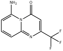 4H-Pyrido[1,2-a]pyrimidin-4-one, 6-amino-2-(trifluoromethyl)- 化学構造式