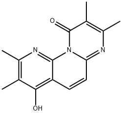 10H-Pyrimido[1,2-a][1,8]naphthyridin-10-one, 4-hydroxy-2,3,8,9-tetramethyl- Structure