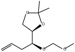 1,3-Dioxolane, 4-[(1S)-1-(methoxymethoxy)-3-buten-1-yl]-2,2-dimethyl-, (4R)- 结构式