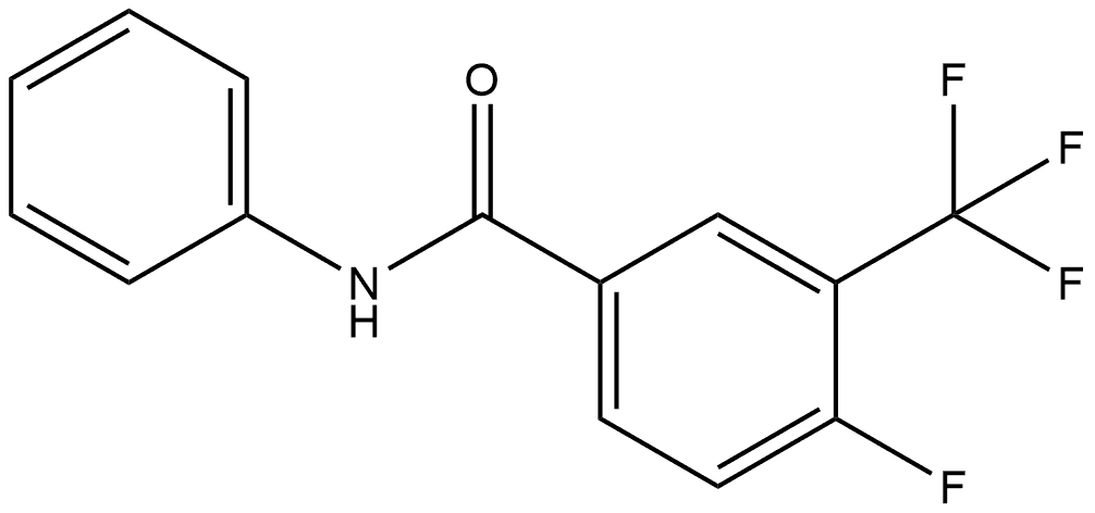 4-Fluoro-N-phenyl-3-(trifluoromethyl)benzamide Structure