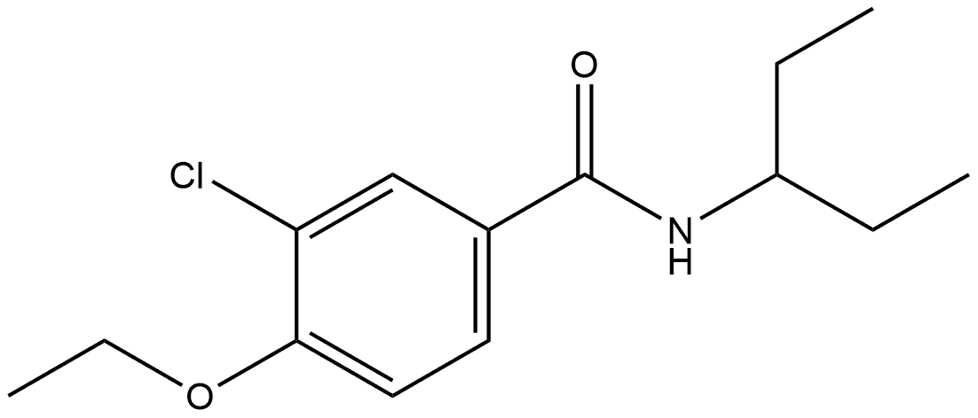 3-Chloro-4-ethoxy-N-(1-ethylpropyl)benzamide,1301645-80-6,结构式