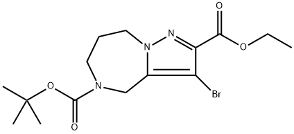 1301714-32-8 5-(tert-butyl) 2-ethyl 3-bromo-7,8-dihydro-4H-pyrazolo[1,5-a][1,4]diazepine-2,5(6H)-dicarboxylate