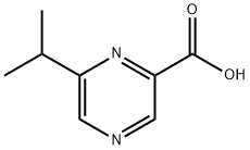 2-Pyrazinecarboxylic acid, 6-(1-methylethyl)- Struktur