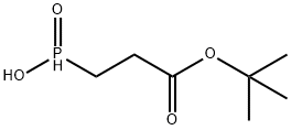 Propanoic acid, 3-(hydroxyphosphinyl)-, 1,1-dimethylethyl ester Structure