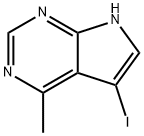 7H-Pyrrolo[2,3-d]pyrimidine, 5-iodo-4-methyl- Struktur