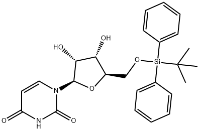 Uridine, 5'-O-[(1,1-dimethylethyl)diphenylsilyl]- 结构式
