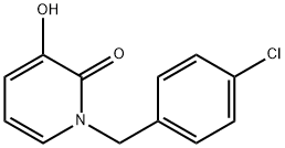 2(1H)-Pyridinone, 1-[(4-chlorophenyl)methyl]-3-hydroxy- 化学構造式