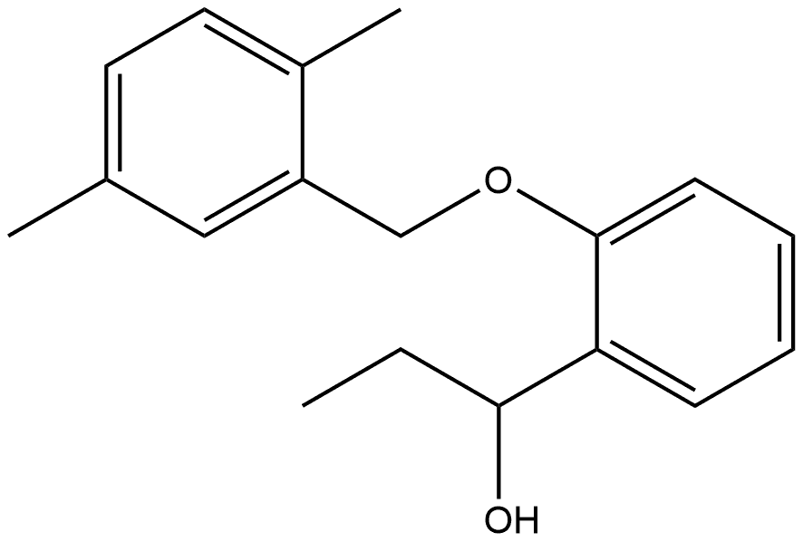 2-[(2,5-Dimethylphenyl)methoxy]-α-ethylbenzenemethanol Structure