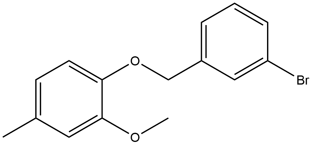 1-[(3-Bromophenyl)methoxy]-2-methoxy-4-methylbenzene,1303742-59-7,结构式