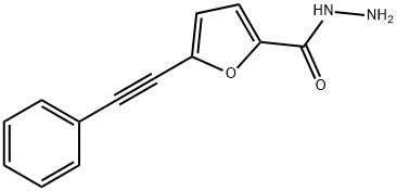 2-Furancarboxylic acid, 5-(2-phenylethynyl)-, hydrazide