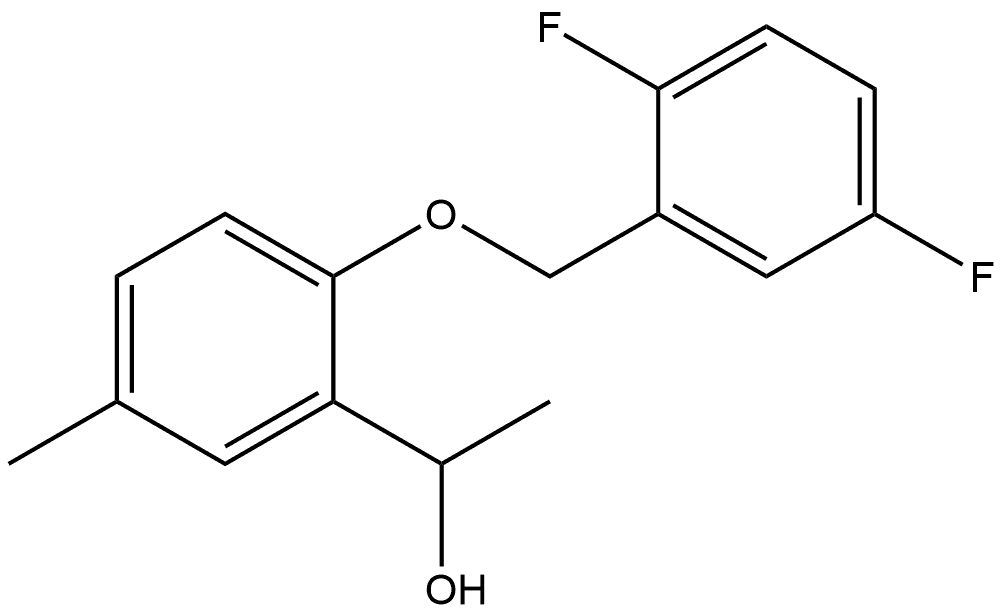 2-[(2,5-Difluorophenyl)methoxy]-α,5-dimethylbenzenemethanol Structure