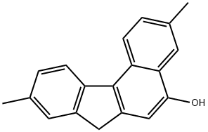 7H-Benzo[c]fluoren-5-ol, 3,9-dimethyl- Structure