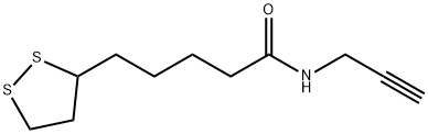 1,2-Dithiolane-3-pentanamide, N-2-propyn-1-yl- Struktur