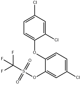 Methanesulfonic acid, 1,1,1-trifluoro-, 5-chloro-2-(2,4-dichlorophenoxy)phenyl ester