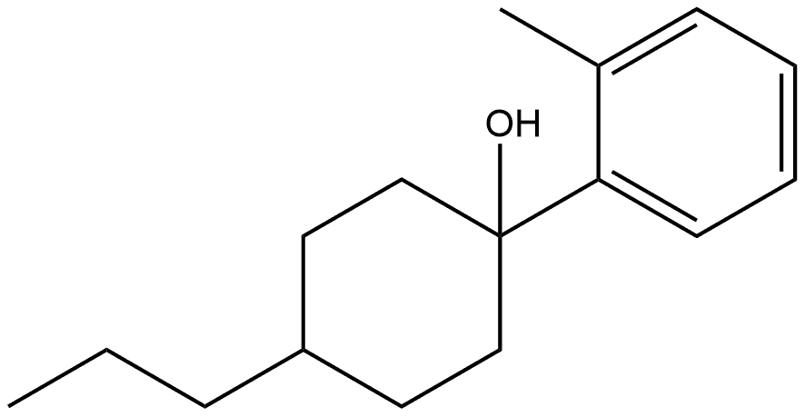 1-(2-Methylphenyl)-4-propylcyclohexanol Structure