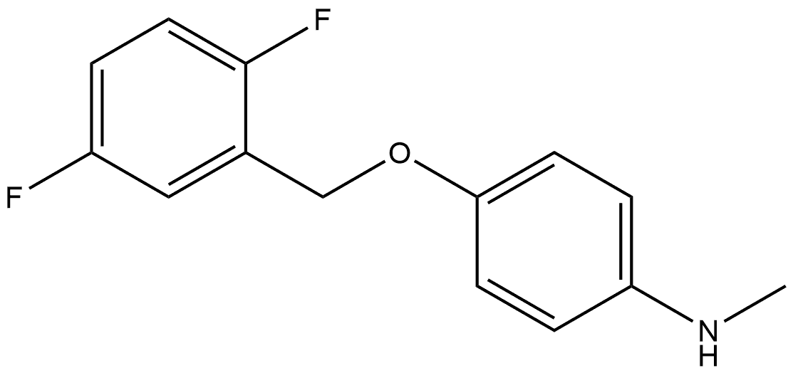 4-[(2,5-Difluorophenyl)methoxy]-N-methylbenzenamine,1305462-74-1,结构式