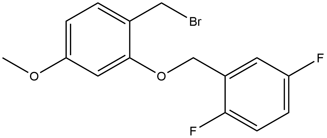 Benzene, 1-(bromomethyl)-2-[(2,5-difluorophenyl)methoxy]-4-methoxy- 结构式