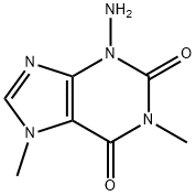 1H-Purine-2,6-dione, 3-amino-3,7-dihydro-1,7-dimethyl- Structure