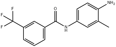 Benzamide, N-(4-amino-3-methylphenyl)-3-(trifluoromethyl)- Structure