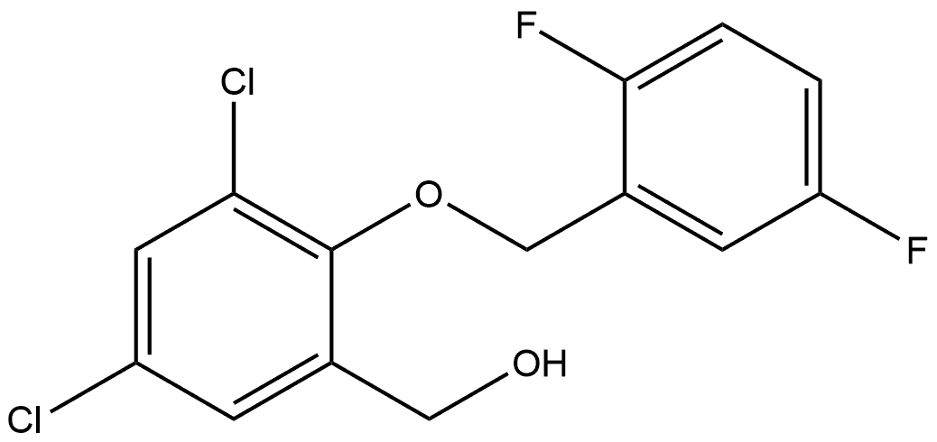 3,5-Dichloro-2-[(2,5-difluorophenyl)methoxy]benzenemethanol Structure