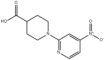 4-Piperidinecarboxylic acid, 1-(4-nitro-2-pyridinyl)- Structure