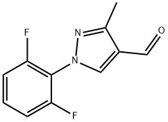 1H-Pyrazole-4-carboxaldehyde, 1-(2,6-difluorophenyl)-3-methyl- 结构式