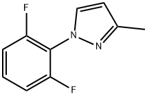 1H-Pyrazole, 1-(2,6-difluorophenyl)-3-methyl- Struktur