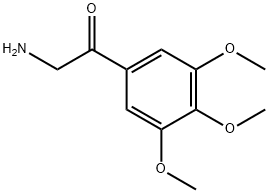 2-氨基-1-(3,4,5-三甲氧基苯基)乙烷-1-酮 结构式