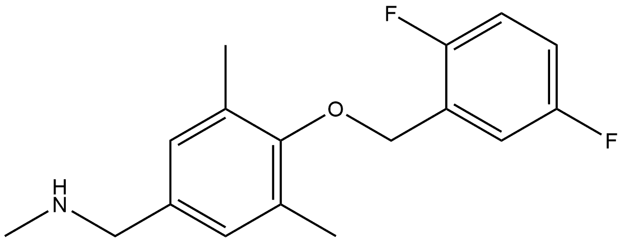 4-[(2,5-Difluorophenyl)methoxy]-N,3,5-trimethylbenzenemethanamine Structure