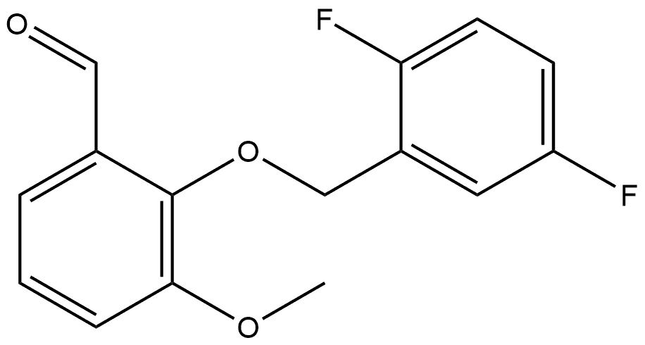 2-[(2,5-Difluorophenyl)methoxy]-3-methoxybenzaldehyde,1307970-26-8,结构式