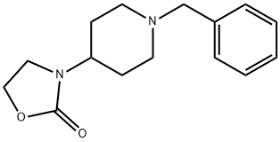 2-Oxazolidinone, 3-[1-(phenylmethyl)-4-piperidinyl]-,130818-97-2,结构式
