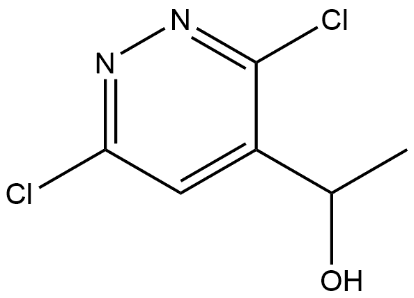 1-(3,6-二氯哒嗪-4-基)乙-1-醇, 130825-22-8, 结构式