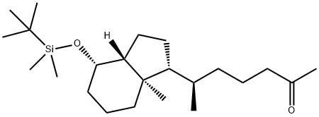 2-Heptanone, 6-[(1R,3aR,4S,7aR)-4-[[(1,1-dimethylethyl)dimethylsilyl]oxy]octahydro-7a-methyl-1H-inden-1-yl]-, (6R)- Structure