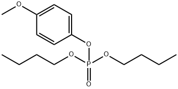 Phosphoric acid dibutyl(4-methoxyphenyl) ester Structure