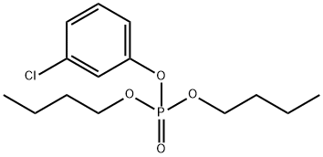 Phosphoric acid dibutyl(3-chlorophenyl) ester Structure