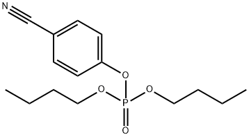 Phosphoric acid dibutyl(4-cyanophenyl) ester Structure