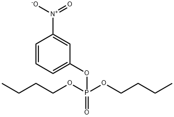 Phosphoric acid dibutyl(3-nitrophenyl) ester Structure