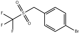 Benzene, 1-bromo-4-[[(trifluoromethyl)sulfonyl]methyl]- Structure