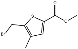5-(溴甲基)-4-甲基噻吩-2-羧酸甲酯 结构式