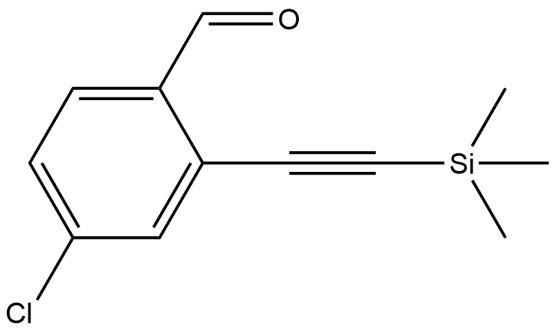 4-Chloro-2-[2-(trimethylsilyl)ethynyl]benzaldehyde Structure