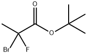 Propanoic acid, 2-bromo-2-fluoro-, 1,1-dimethylethyl ester Struktur