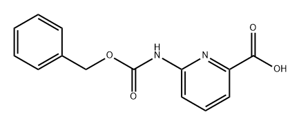 2-Pyridinecarboxylic acid, 6-[[(phenylmethoxy)carbonyl]amino]- 结构式