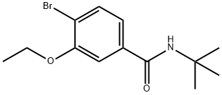 4-Bromo-n-tert-butyl-3-ethoxybenzamide Struktur