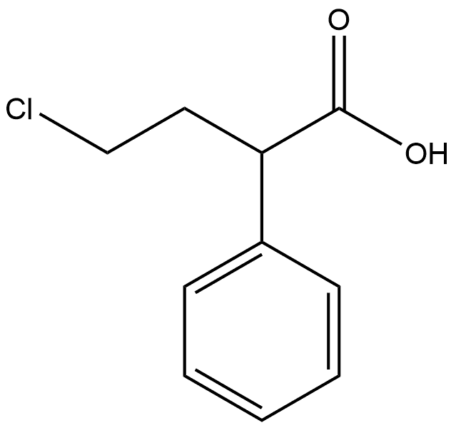 Benzeneacetic acid, α-(2-chloroethyl)- Struktur