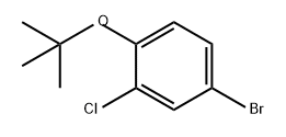 Benzene, 4-bromo-2-chloro-1-(1,1-dimethylethoxy)- Struktur