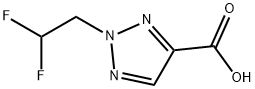 2-(2,2-difluoroethyl)-2H-1,2,3-triazole-4-carboxylic acid 结构式